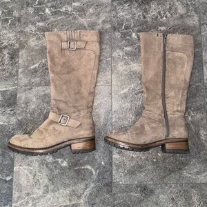 Kenneth Cole Reaction Tough Talk Brown Tall Boots Size 7 Wide